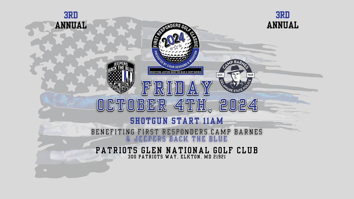 3rd Annual First Responders Golf Classic Presented by Cigar Sessions & WEEKFISH