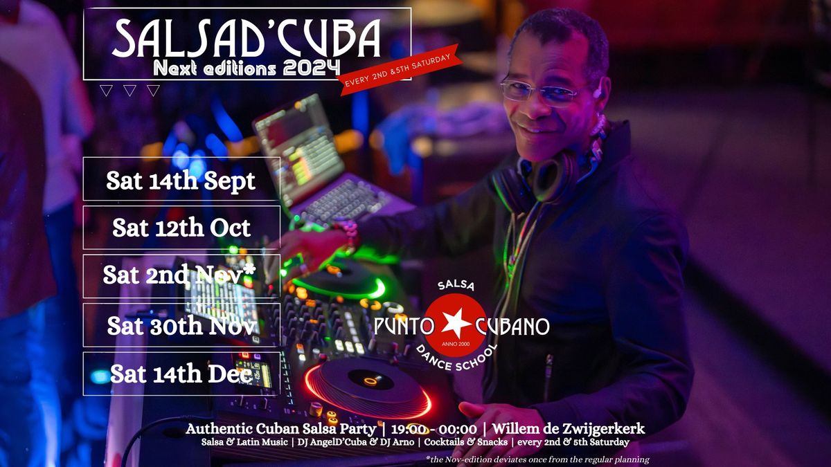 SalsaD'Cuba - Saturday 14th September - Amsterdam