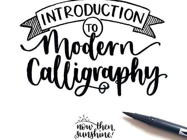 Introduction Word In Calligraphy INTRODUCTION TO MODERN CALLIGRAPHY, Bowery, Leeds, 2 April 2022