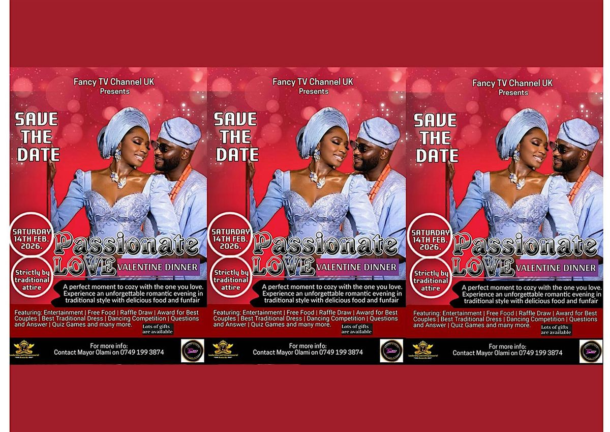 PASSIONATE LOVER'S VALENTINE DINNER DANCE 2026