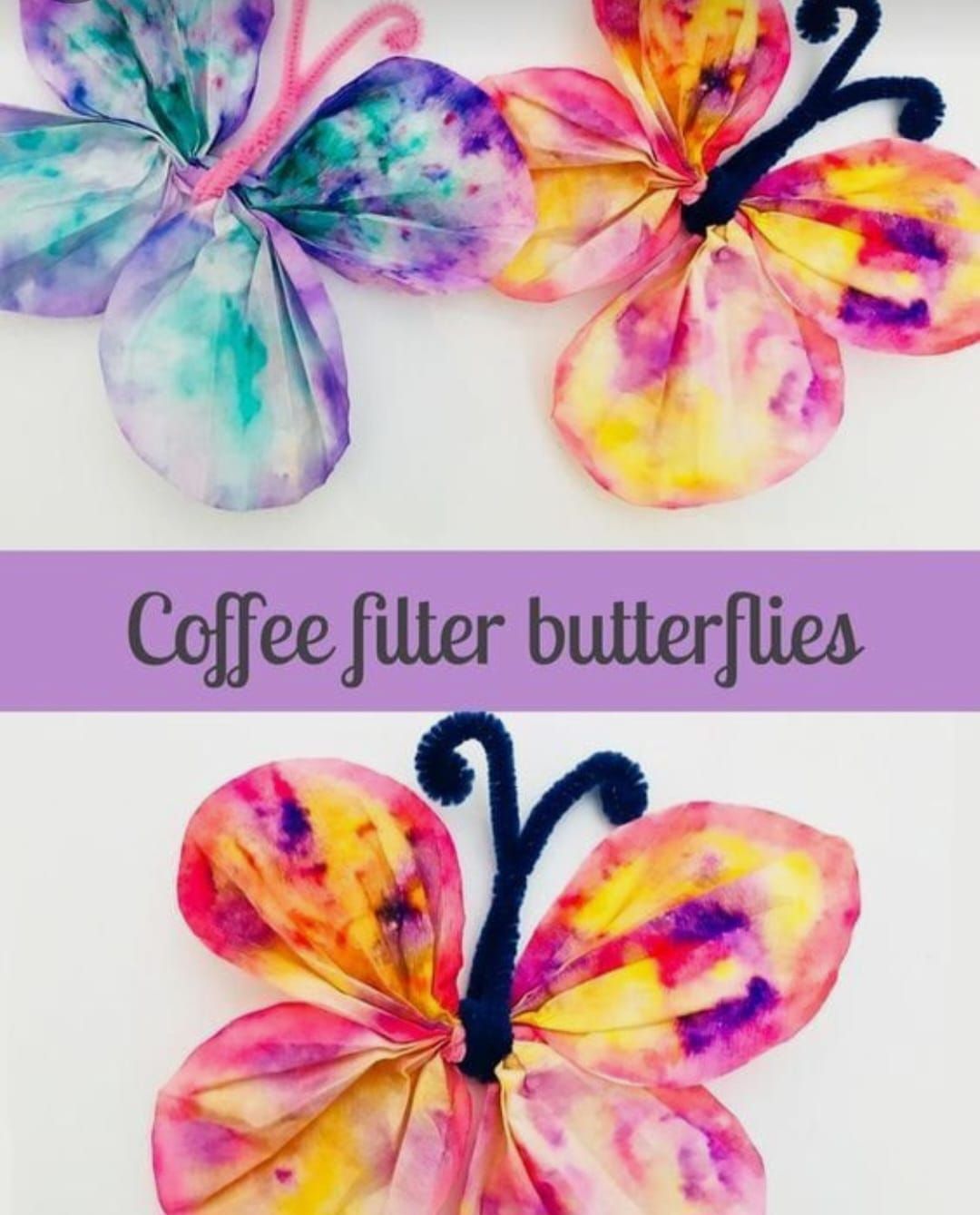 Coffee Filter Butterfly Craft