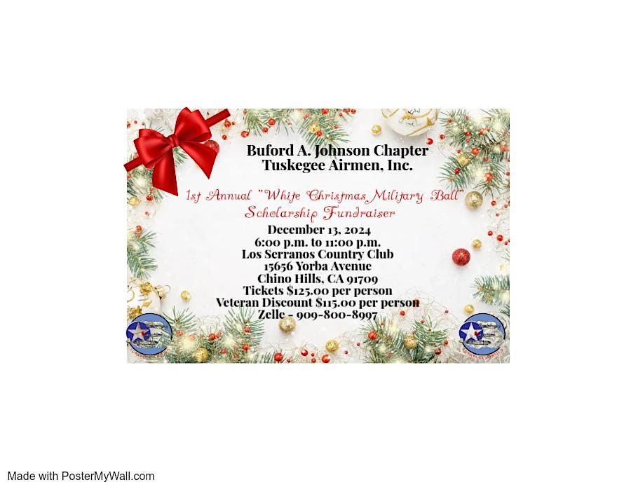 1st Annual White Christmas Military Ball Scholarship Fundraiser