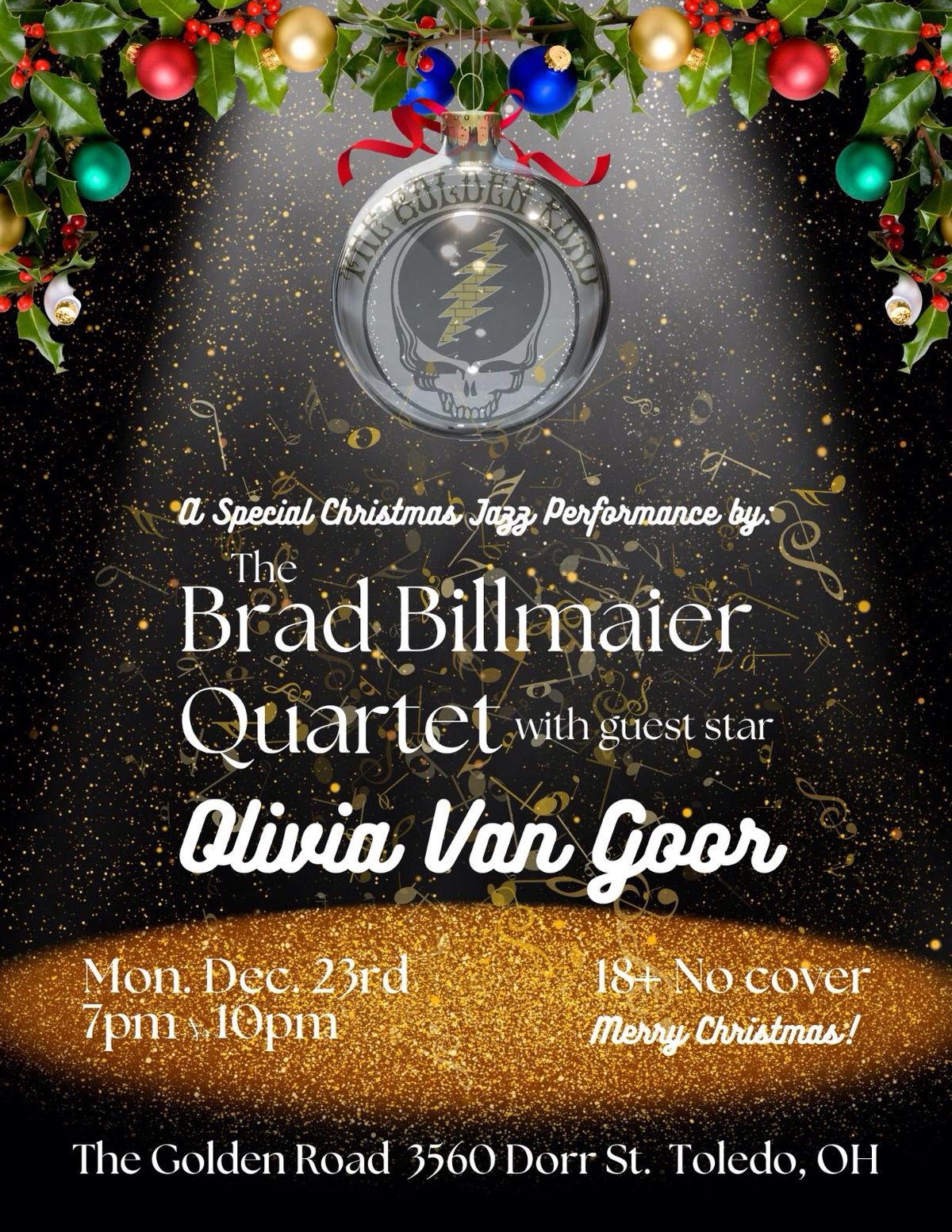 FR33 Jazz Night ft. The Brad Billmaier Quartet WSG\/ Olivia Van Goor