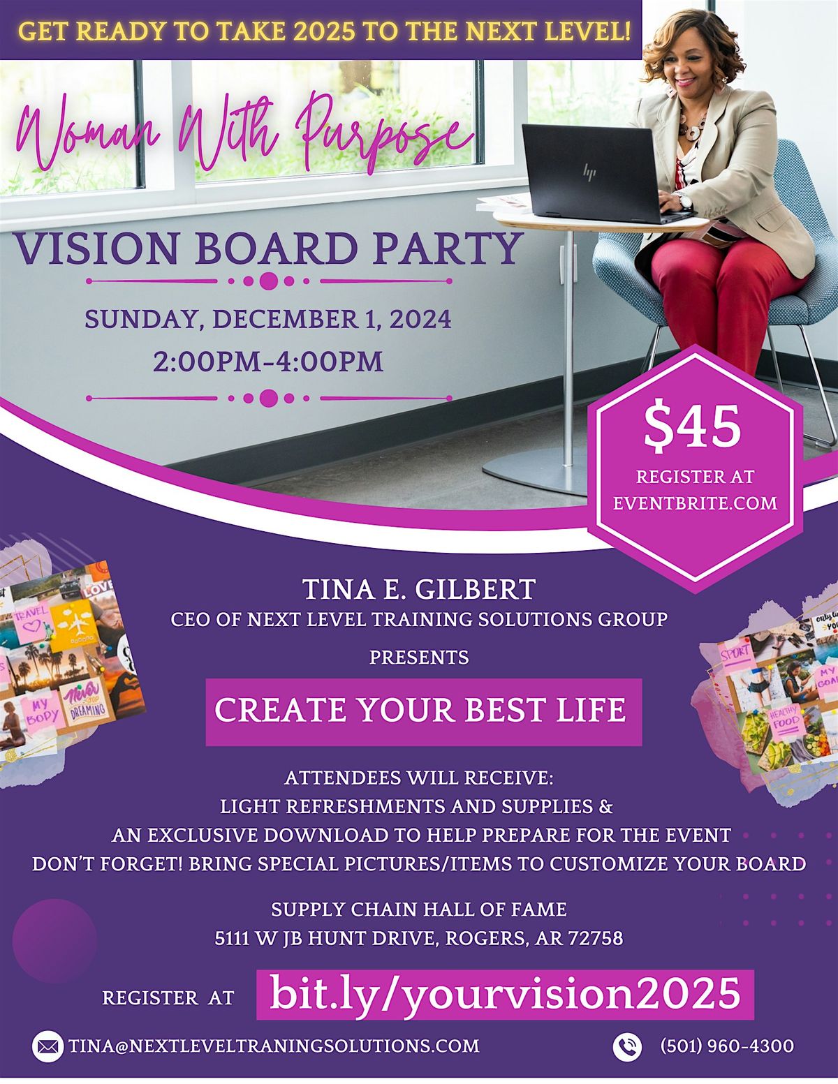 2024 Woman With Purpose - Vision Board Party | December 1st