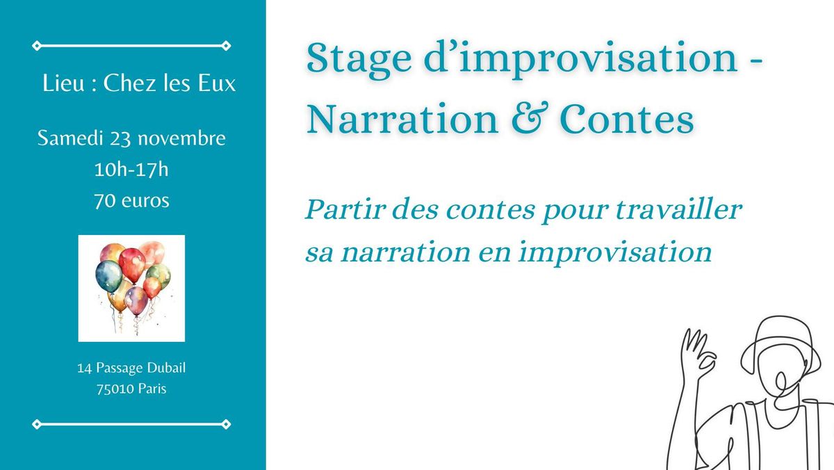 Stage d\u2019improvisation -  Narration & Contes      