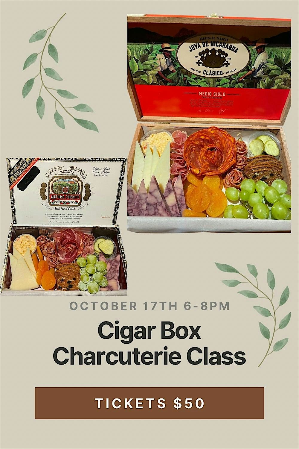 Cigar Box Charcuterie Class