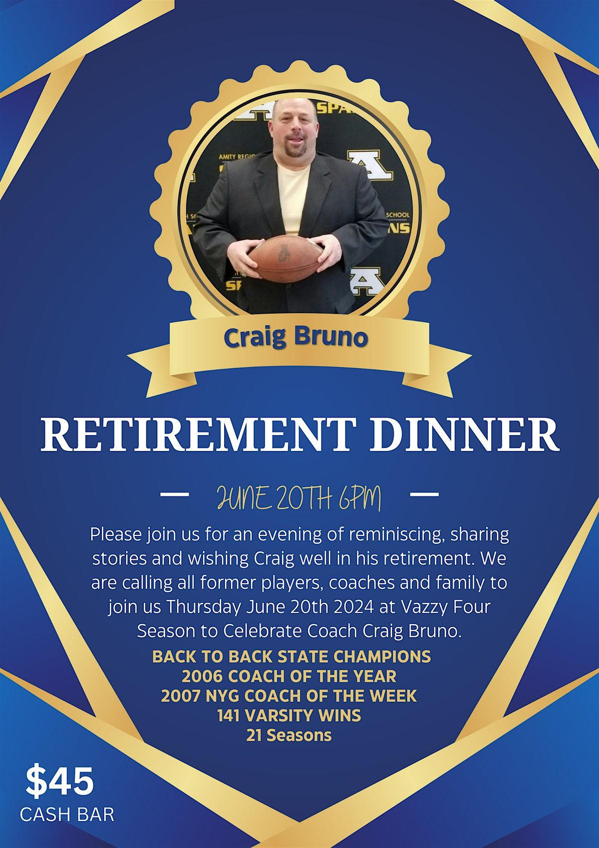 Craig Bruno Retirement Dinner
