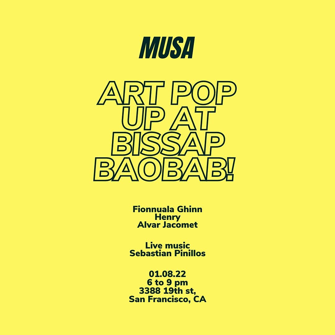 Art pop up at Bissap Baobab