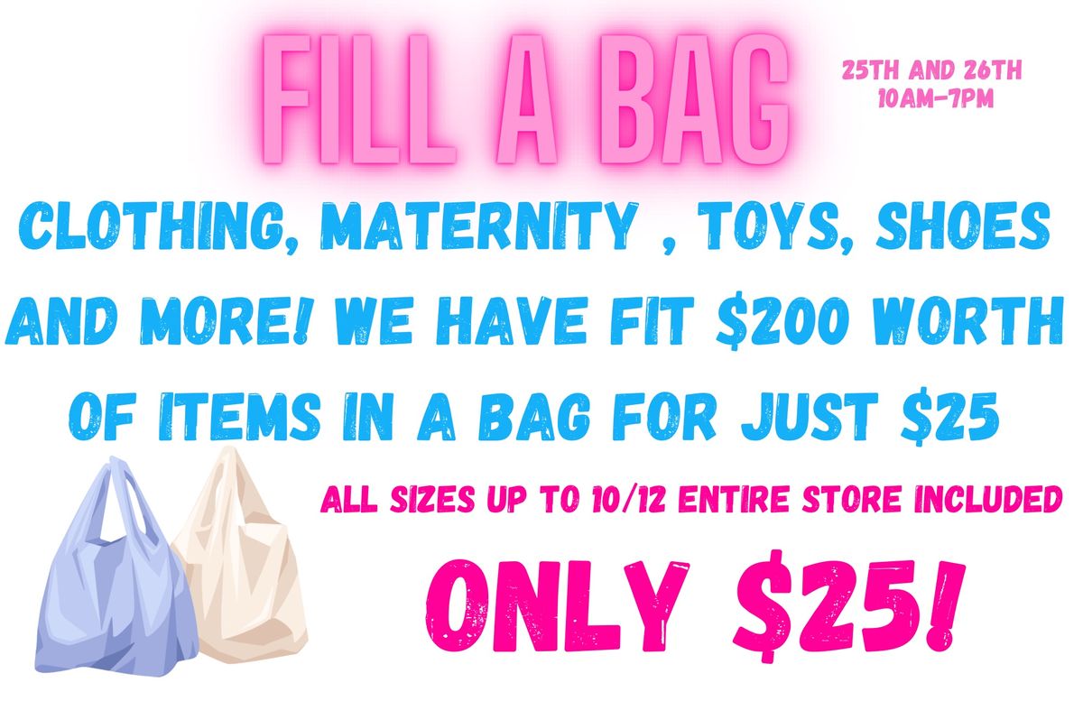 Fill a bag sale! 