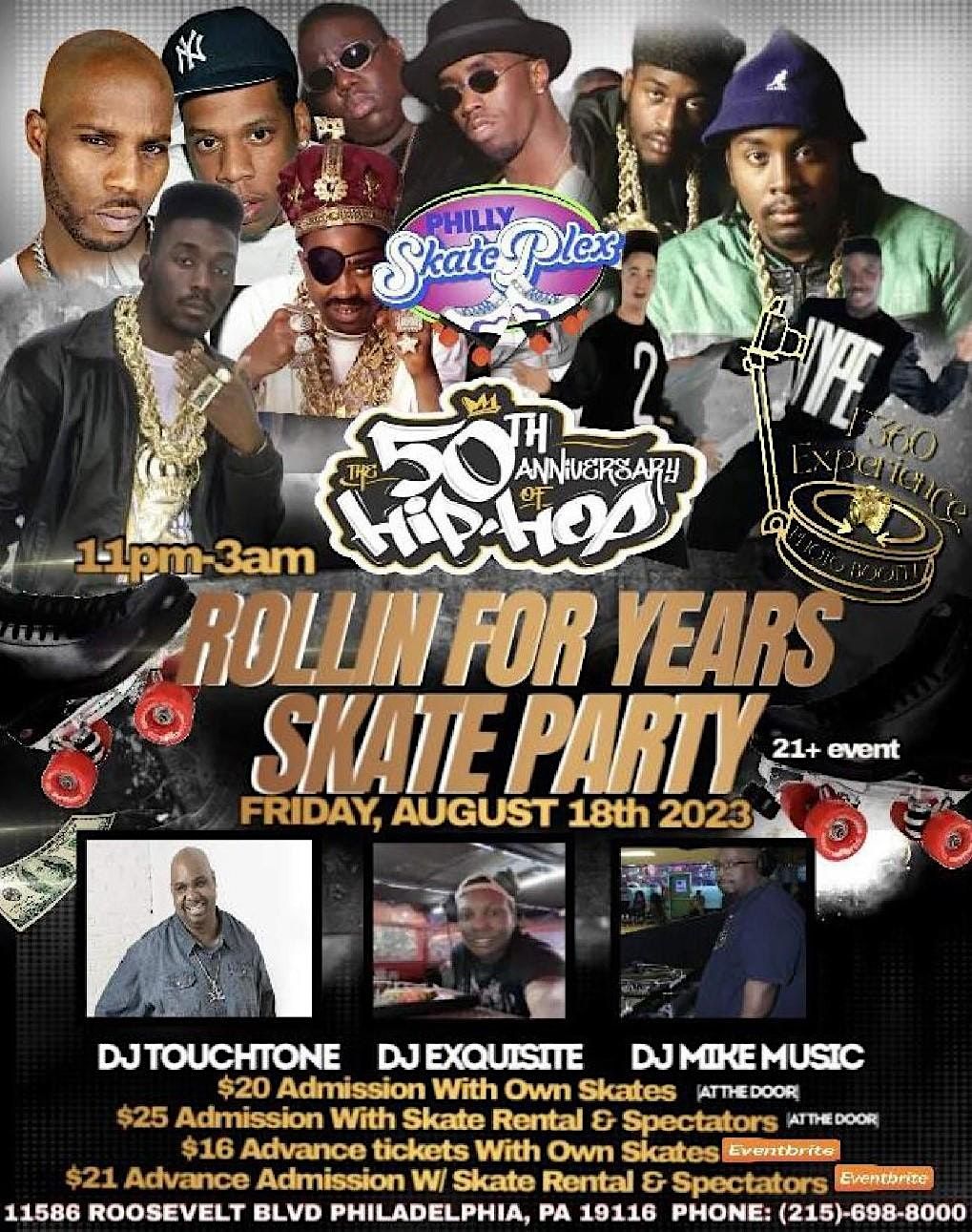 50th Anniversary of Hip Hop Skate Party