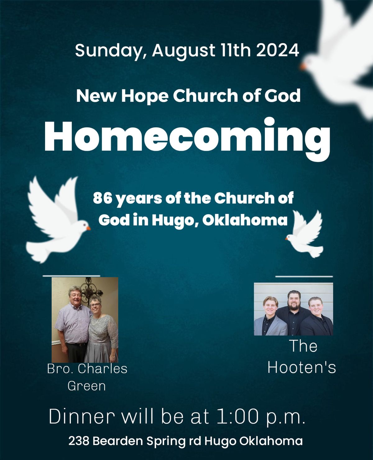 Homecoming: 86 Years of the Church of God in Hugo, Oklahoma