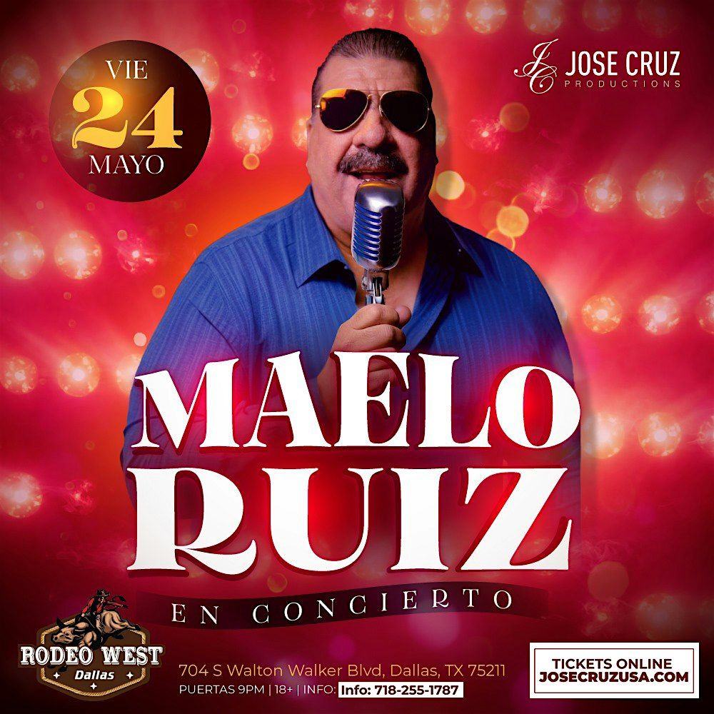 Concierto de salsa con Maelo Ruiz en Dallas, TX  | Mayo 24  2024