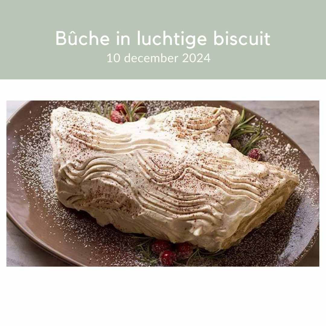 Een B\u00fbche in luchtige biscuit