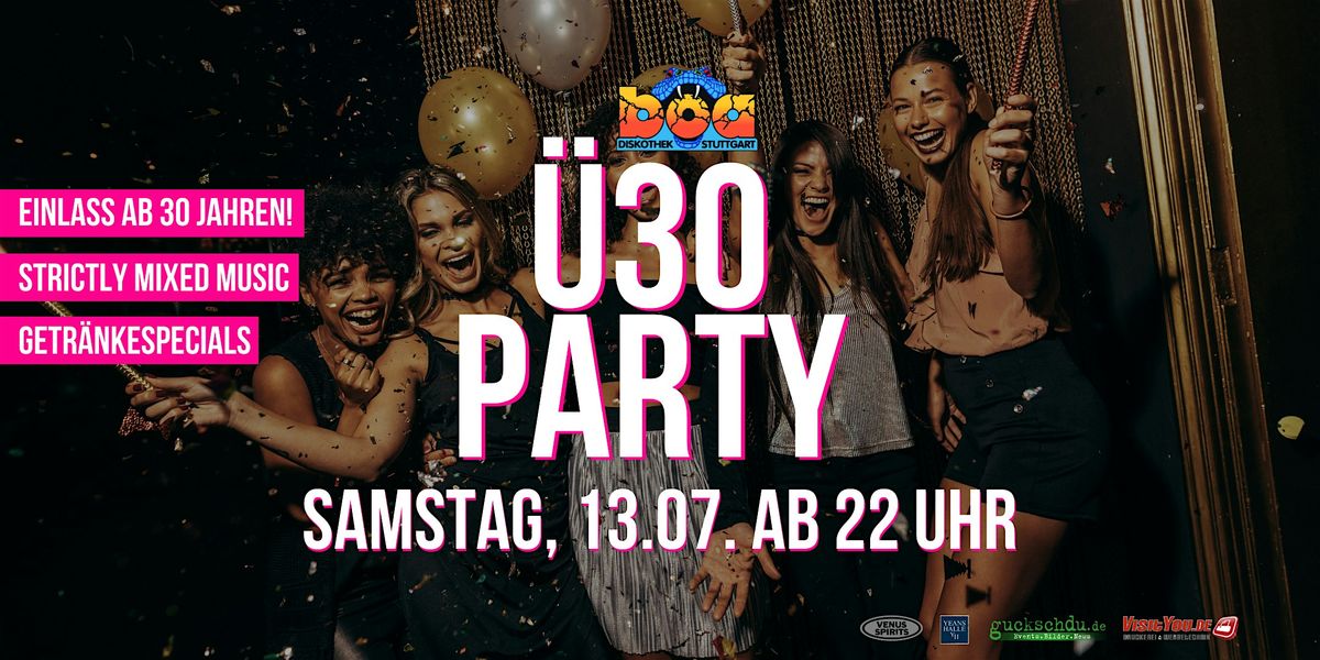 Boa \u00dc30-Party - Sa, 13.07. ab 22 Uhr - Boa Discothek Stuttgart