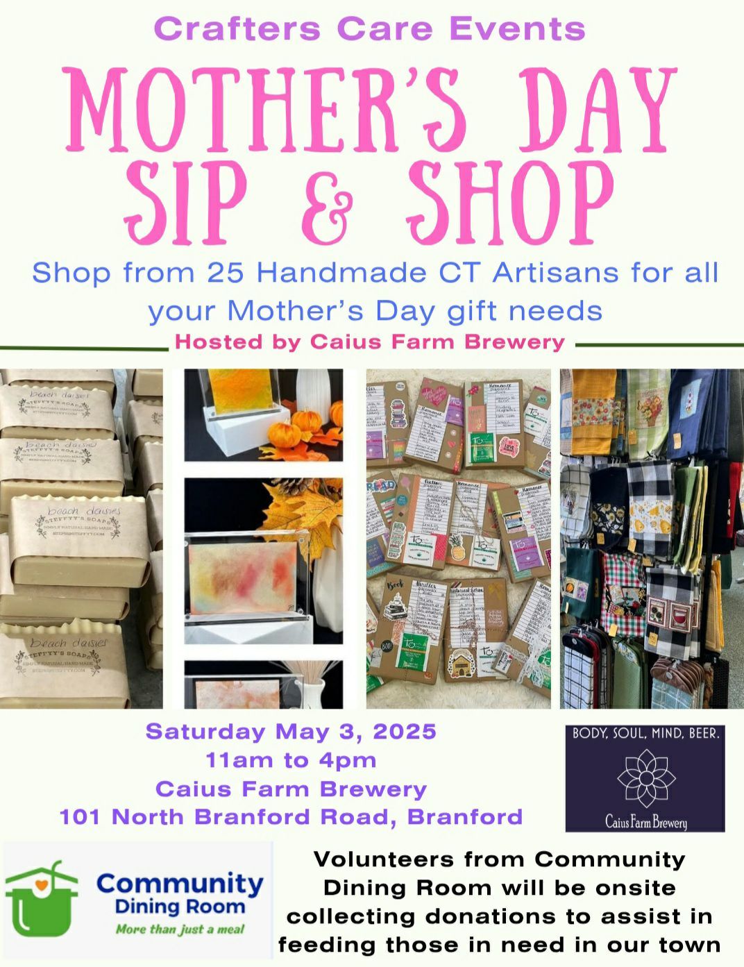 Crafters Care Events - Mother's Day Sip  & Shop