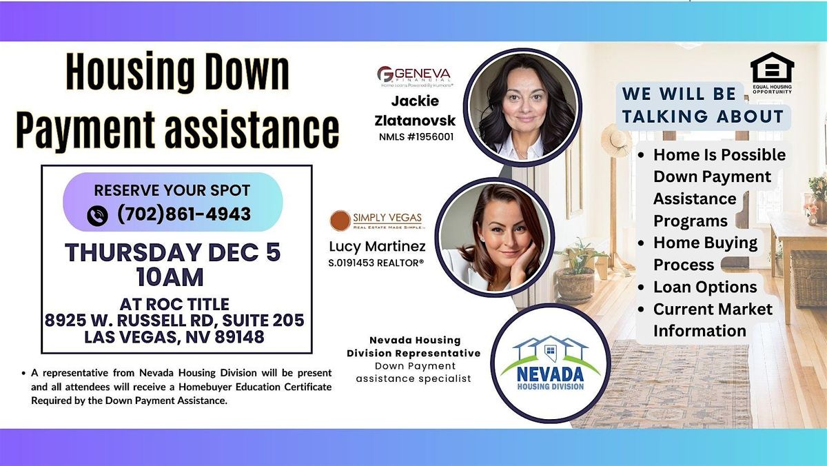 Housing Down Payment Assistance Home Buyer Session