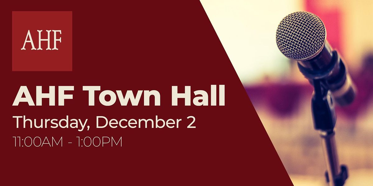 AHF Town Hall 2021