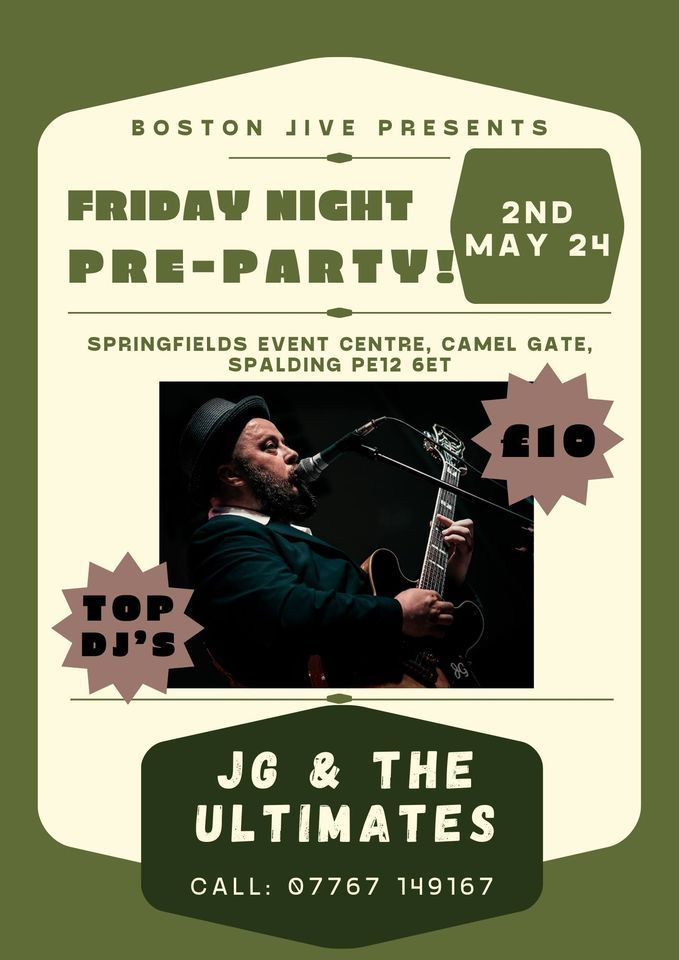 Friday Night Pre-Party with JG & The Ultimates!