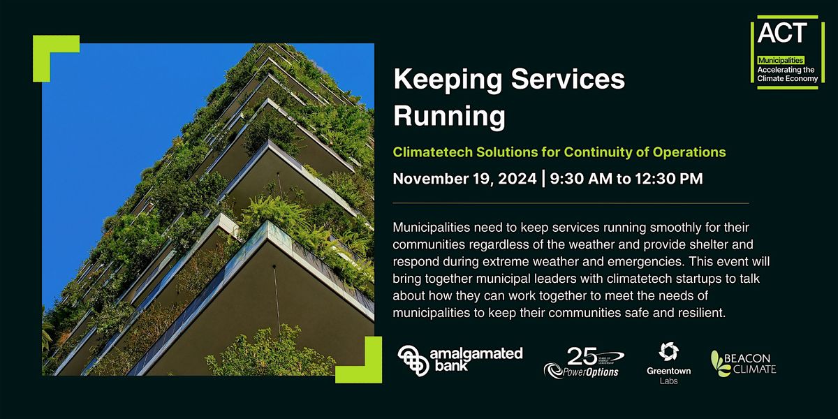 Keeping Services Running: Climatetech Solutions