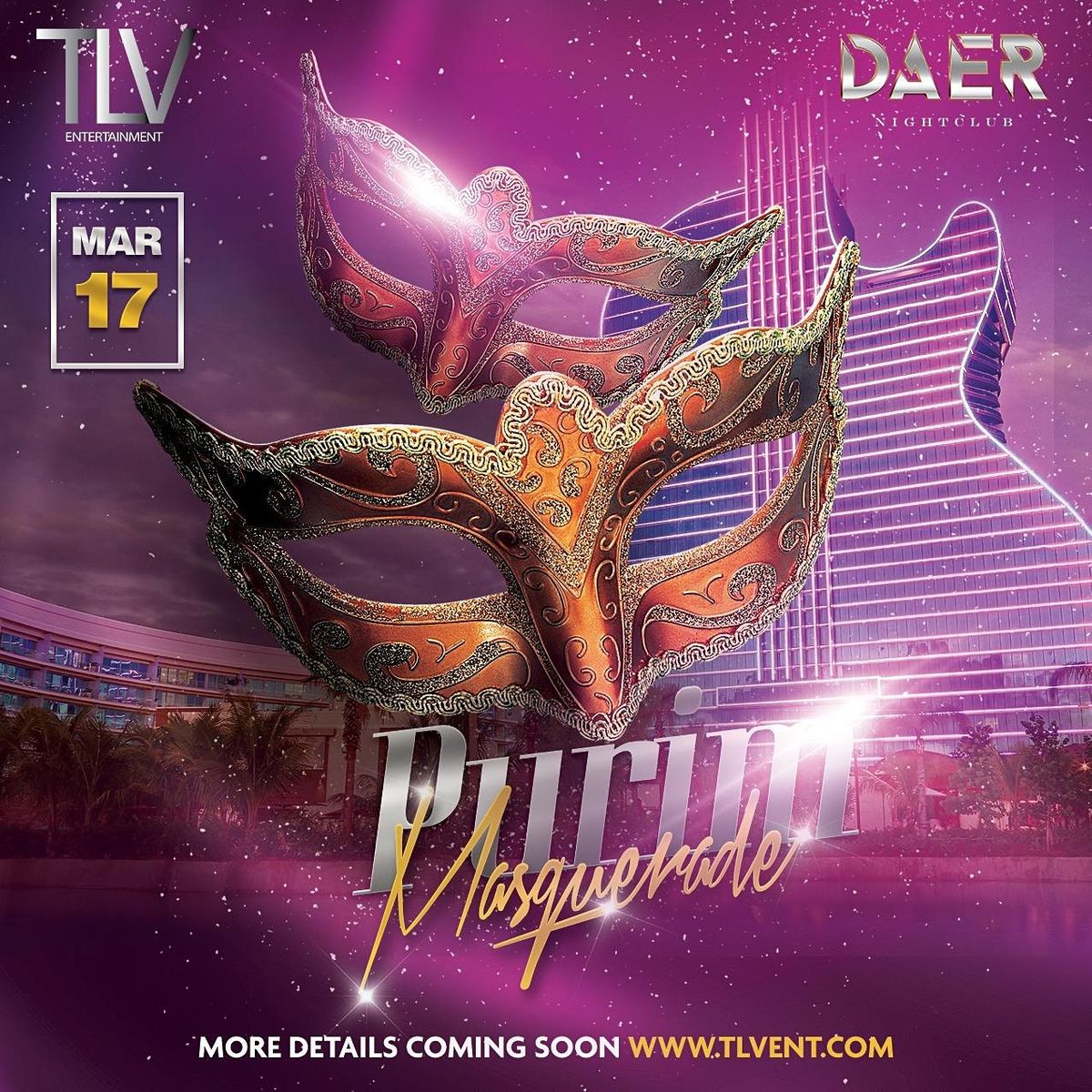 Purim Masquerade Party @ DAER Night Club