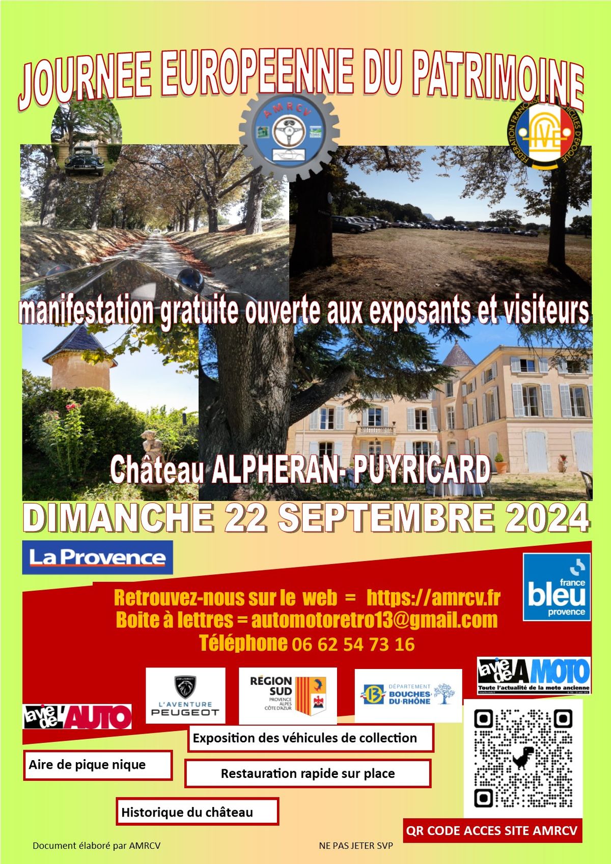 JEP 2024 Journ\u00e9e Europ\u00e9enne du Patrimoine CHATEAU ALPHERAN PUYRICARD