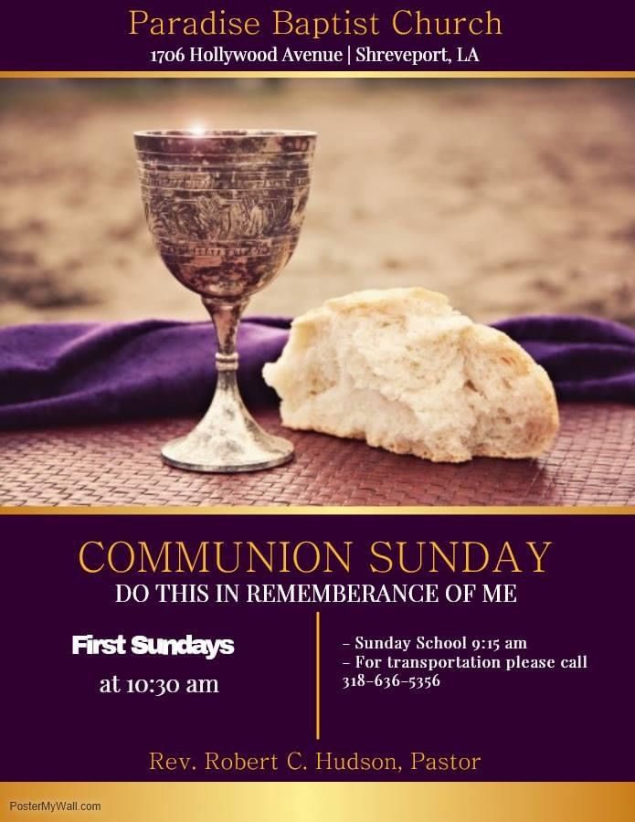 Communion Sunday 