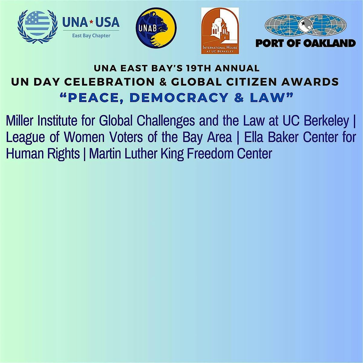 UN Day Celebration & Global Citizen Awards "Peace, Democracy, and Law"