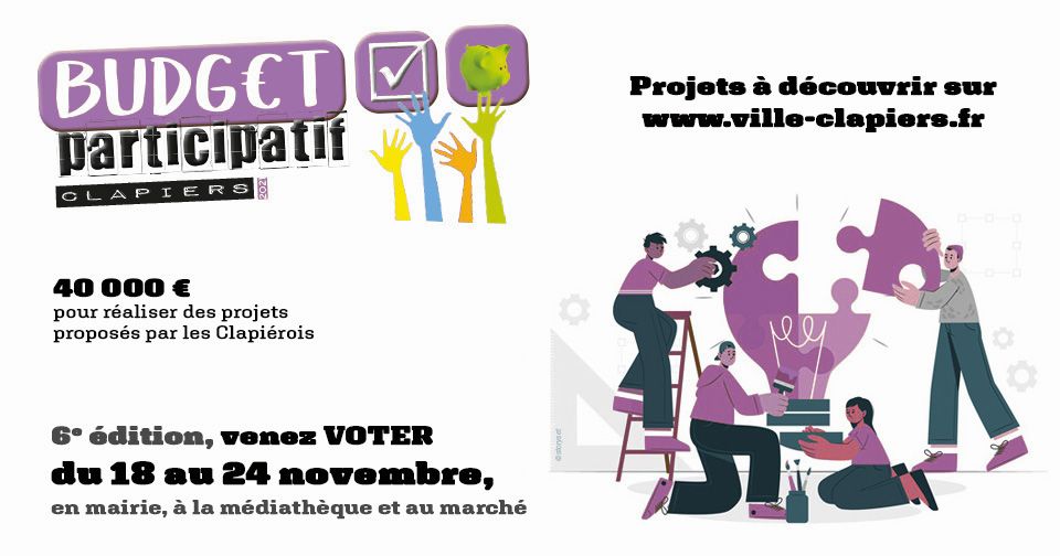 Budget participatif : le vote approche