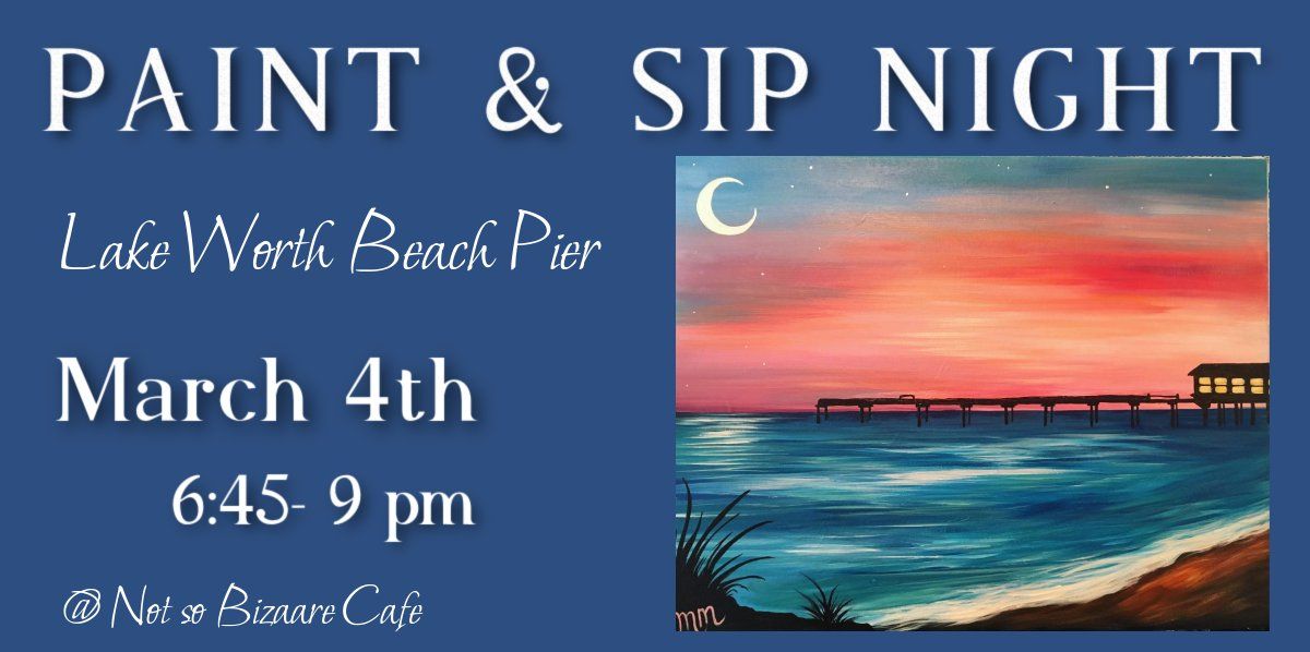 Lake Worth Beach Pier Paint Night 