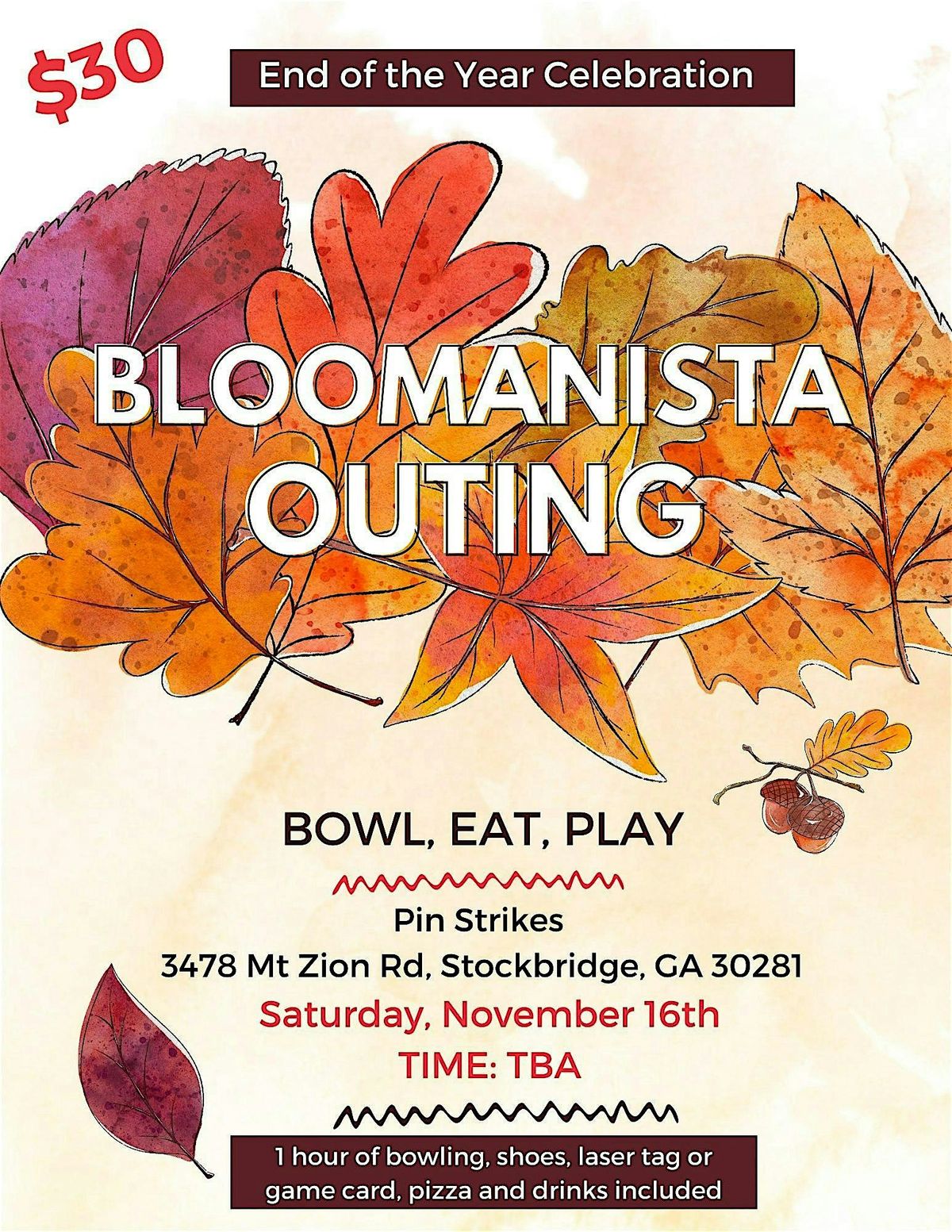 Bloomanista Fall Outing