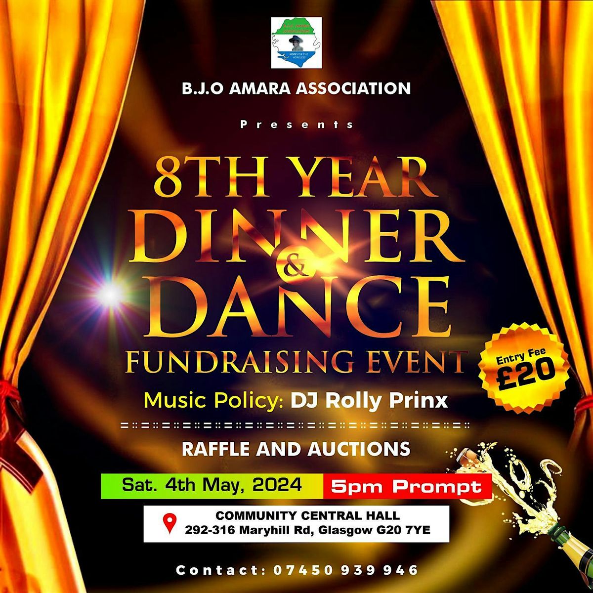 8th year Dinner and Dance fundraising event