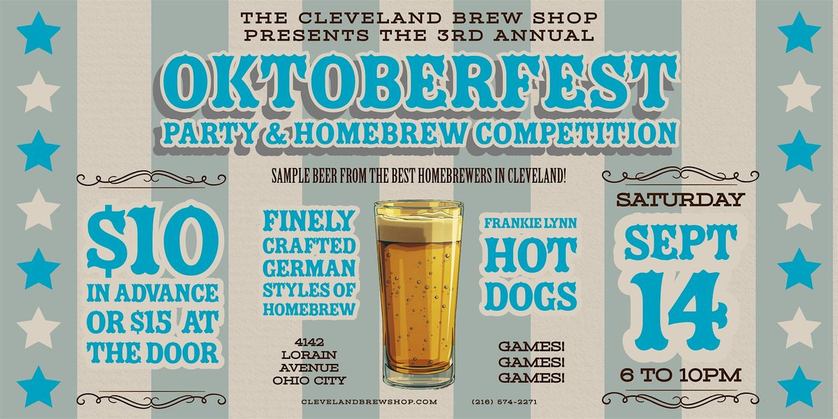 3rd Annual Oktoberfest Party &  Homebrew Competition