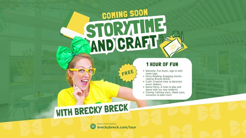 Toddler Storytime and Craft with Brecky Breck in Bentonville