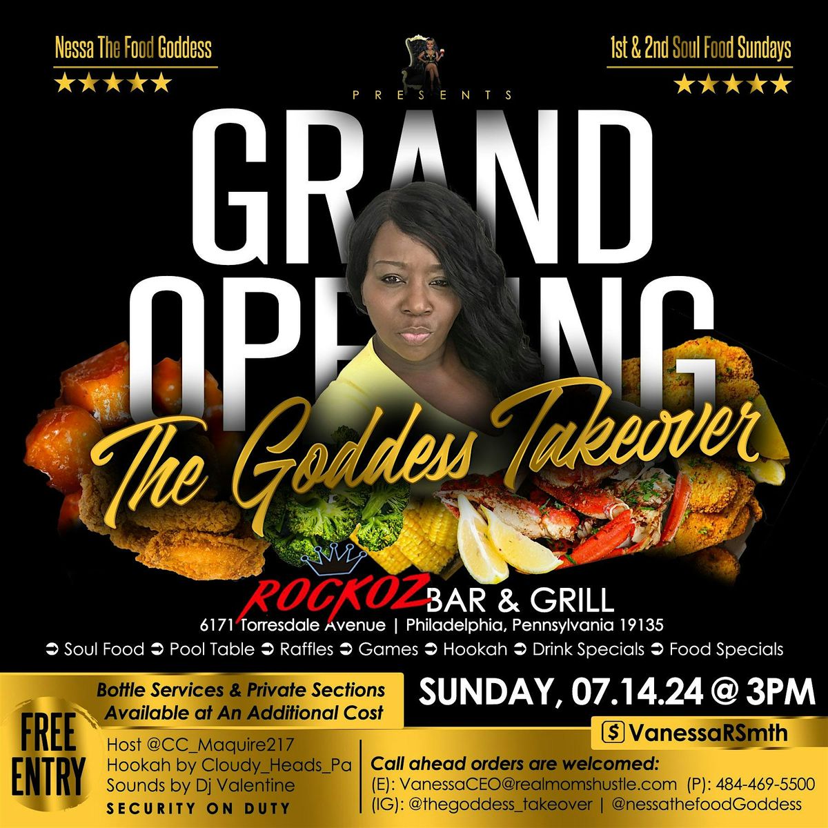 Nessa The Food Goddess presents The Goddess Take Over Grand Opening