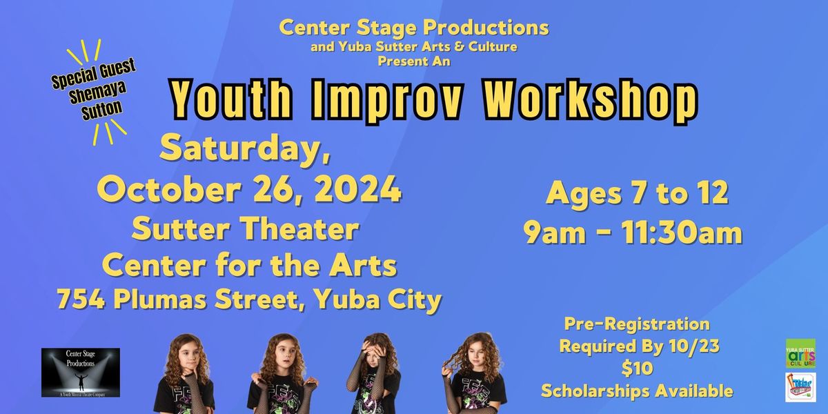 Youth Improv Workshop (Ages 7-12)