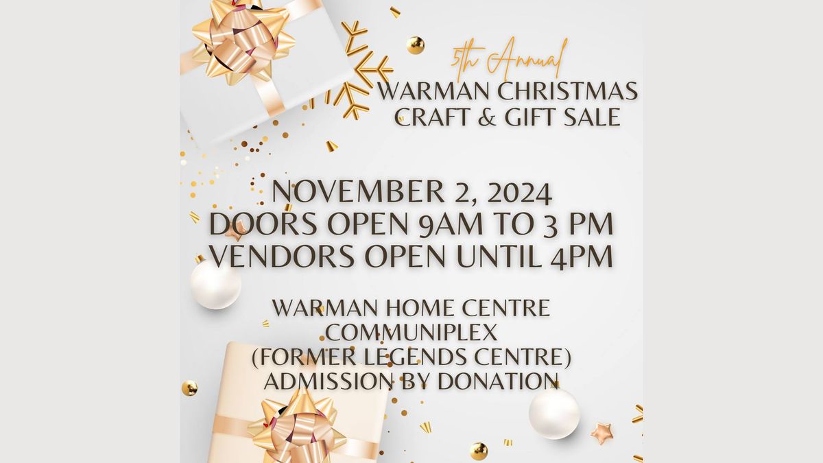 5th Annual Warman Christmas Craft & Gift Sale