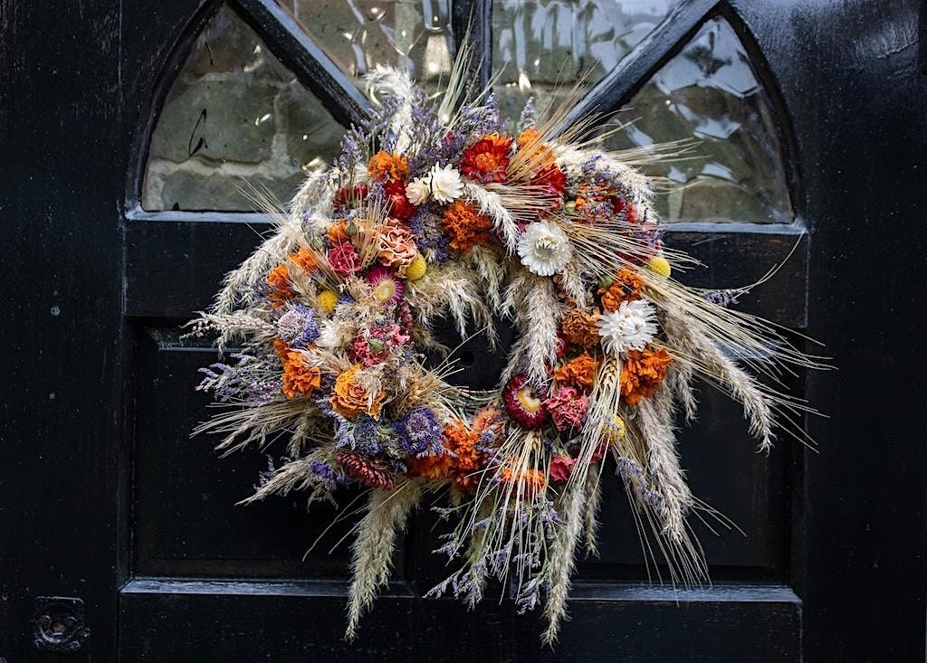 Dried Flower Wreath Making at Halstead Bakery