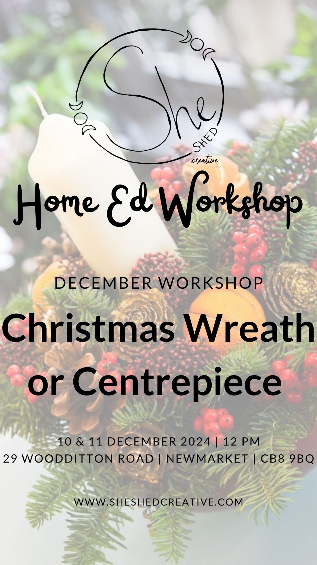 HomeEd Christmas Wreath or Centrepiece