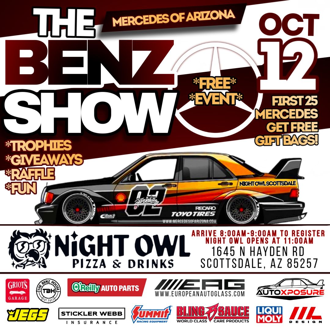 Mercedes Benz Car Show \/ Pizza \/ Aracde \/ Fun day