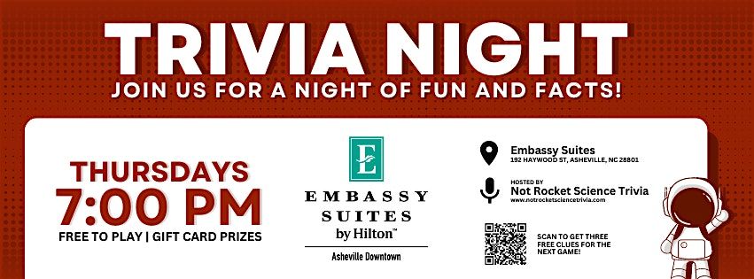 Embassy Suites Downtown Asheville Trivia Night