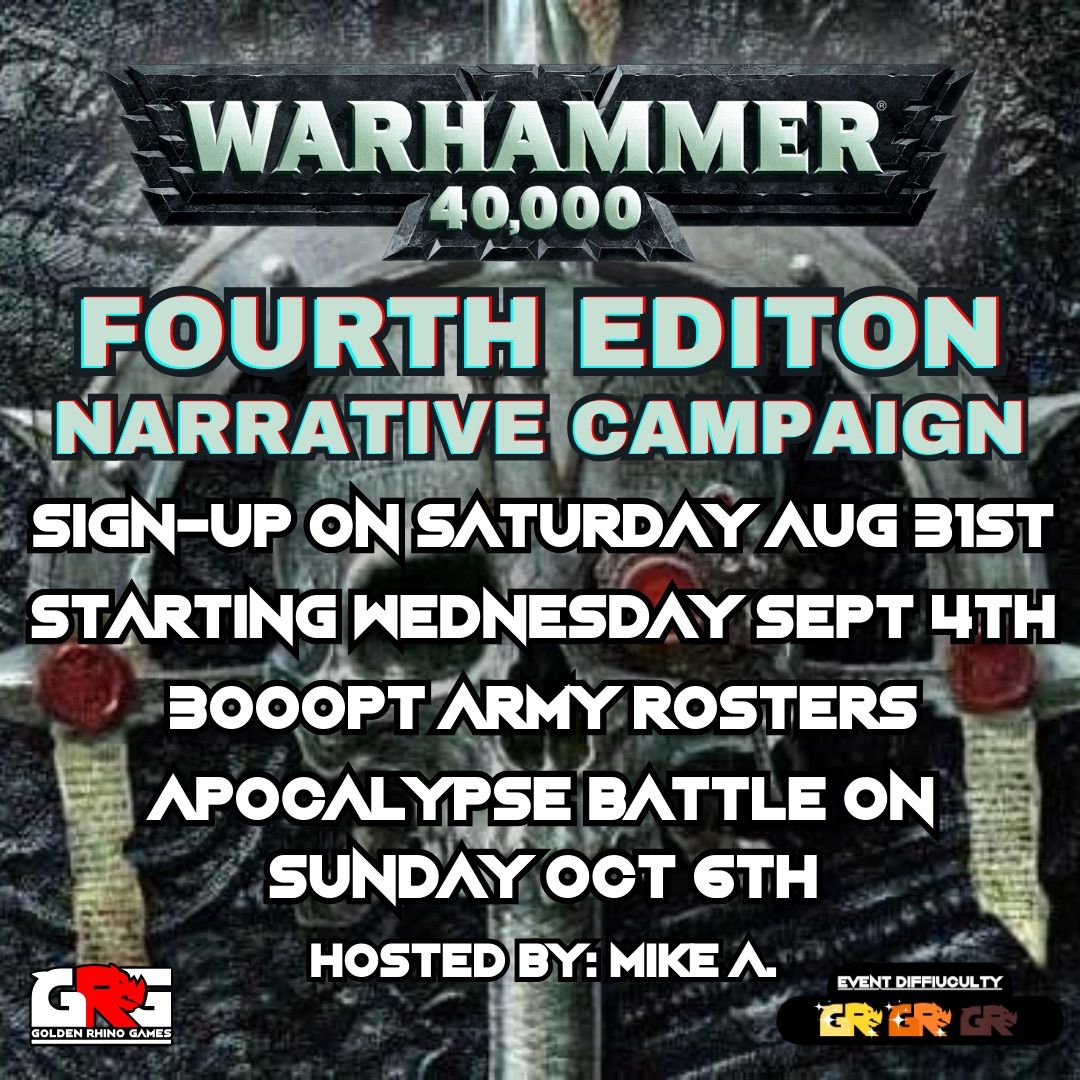  Warhammer 40,000: Fourth Edition Narrative Campaign \u2013 The Khalaxis Ridge Offensive APOC BATTLE!!