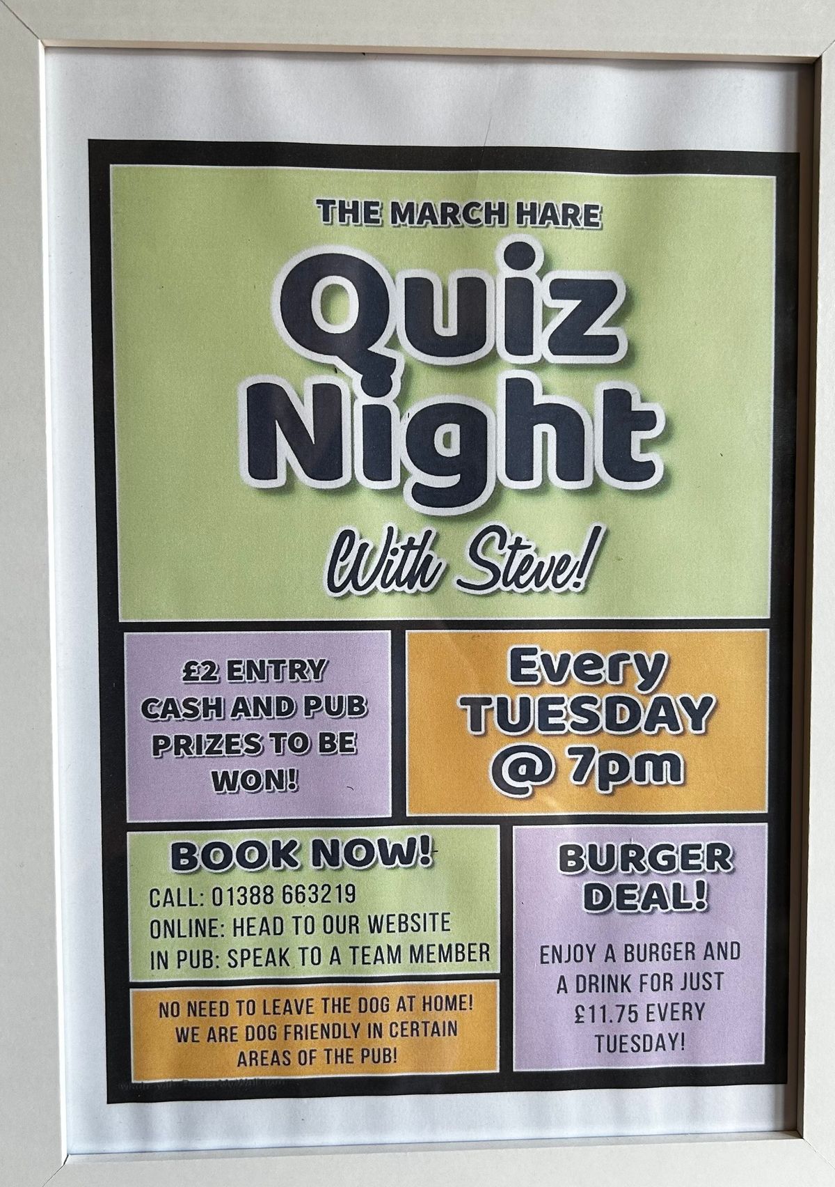 Quiz Night- Every Tuesday