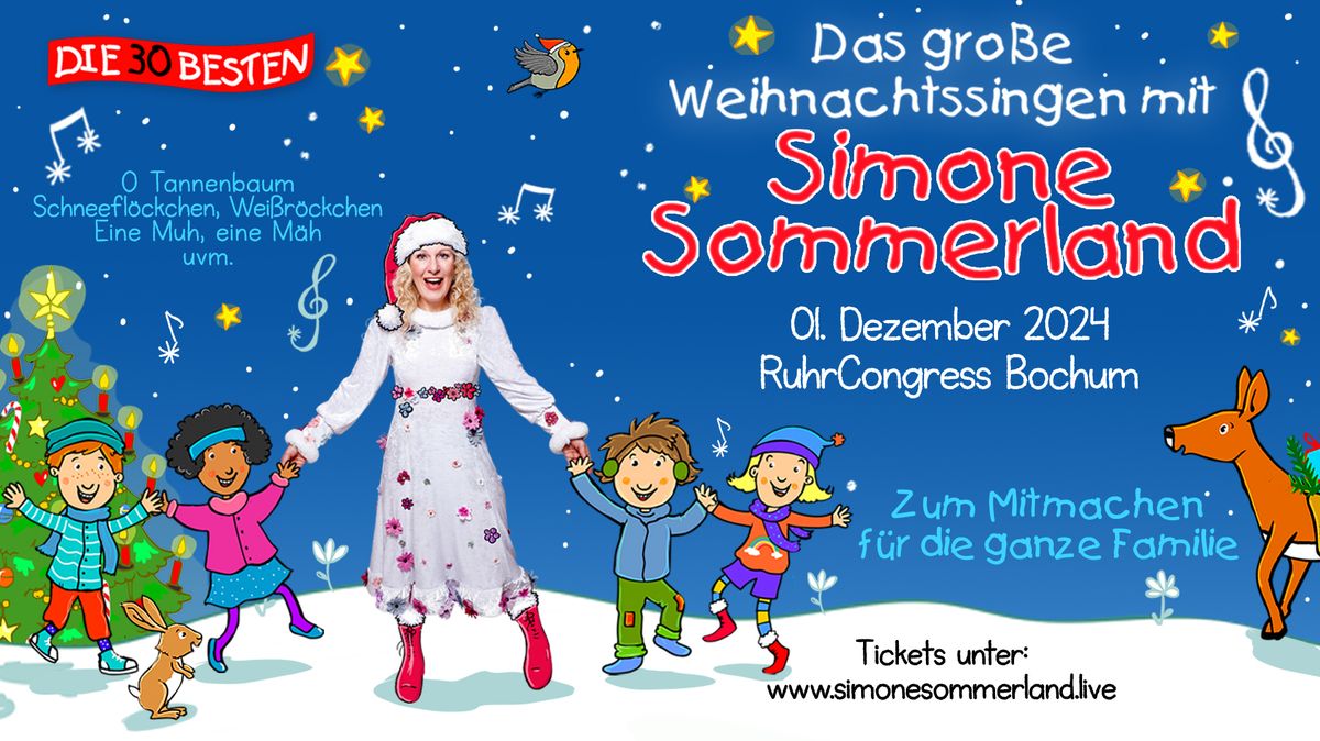 Das gro\u00dfe Weihnachtssingen mit Simone Sommerland \u2013 Bochum