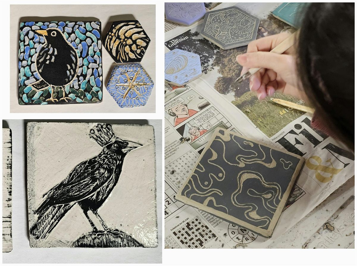 Decorate Sgraffito Pottery Tiles with Ceramicist Elaine Humpleby