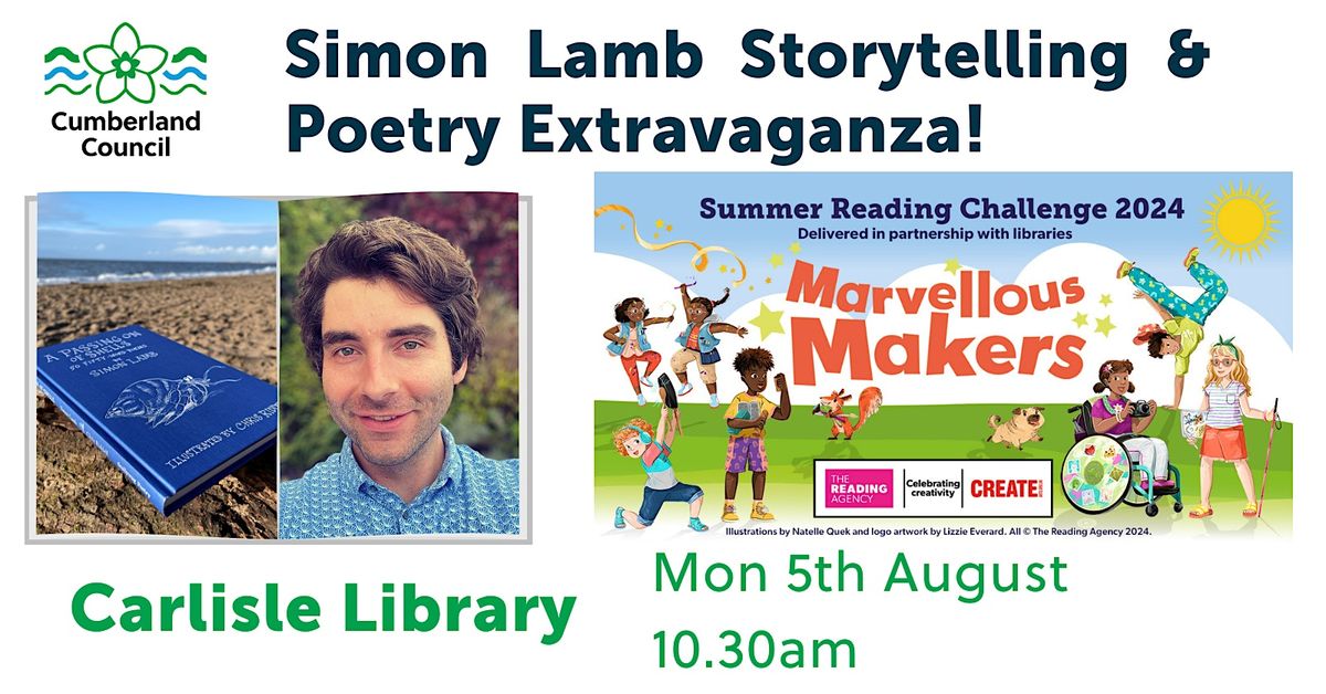 Simon Lamb Storytelling and Poetry Extravaganza at Carlisle Library