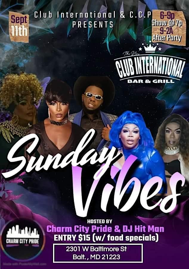 Sunday Vibes @ The New Club Internationals