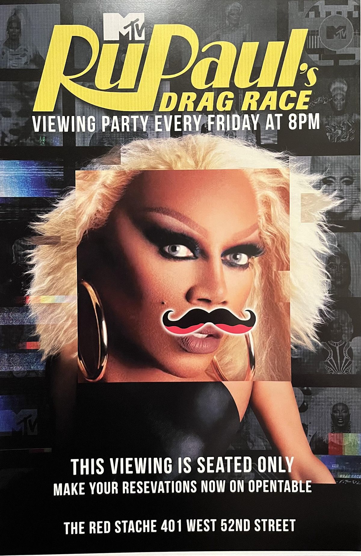 Ru Pauls Drag Race Viewing Party!!! EVERY FRIDAY, The Red Stache, West ...