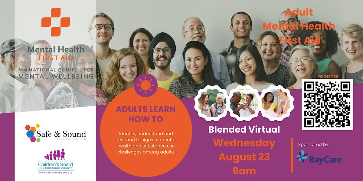 Adult Mental Health First Aid Training (Blended Virtual)