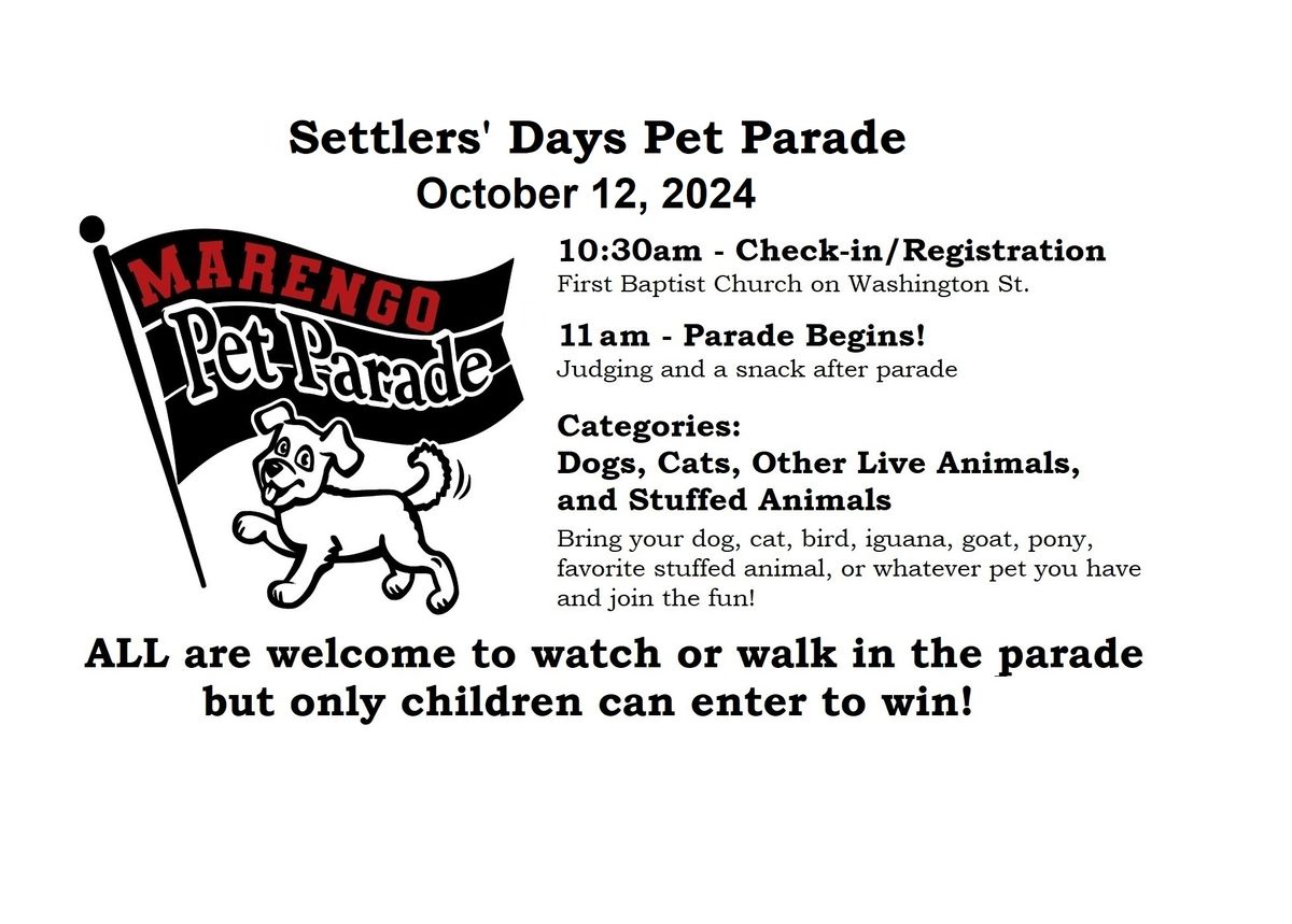 Settlers' Days Pet Parade