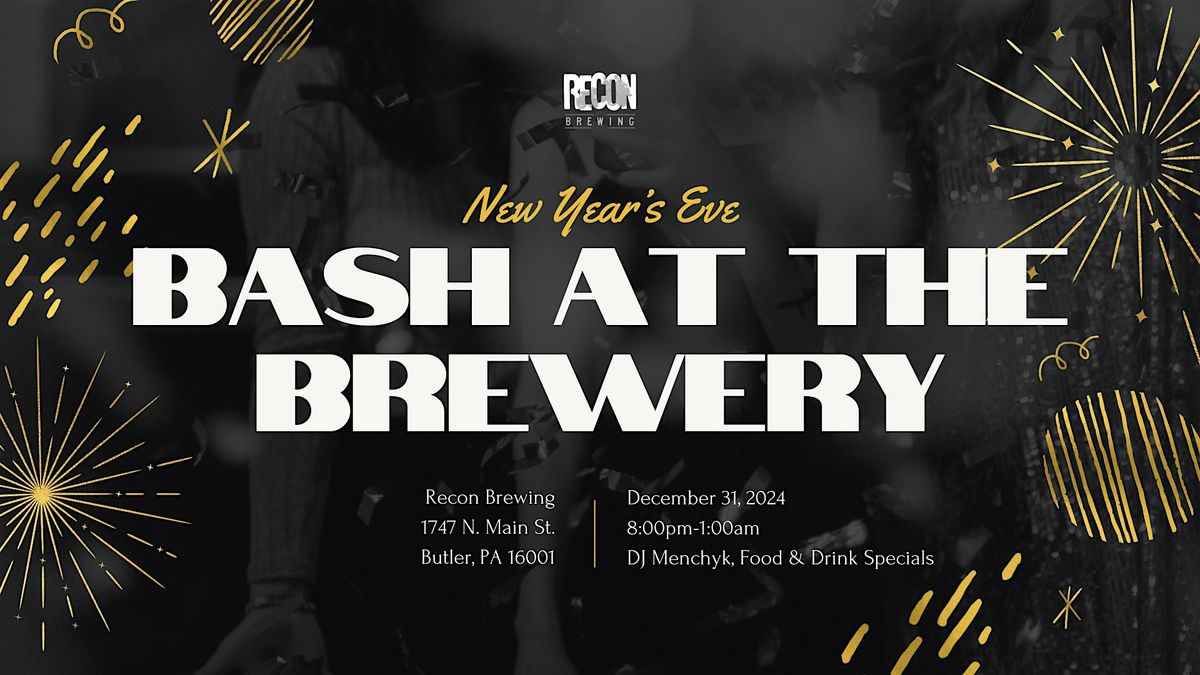 Recon Brewing's New Year's Eve Bash at the Brewery